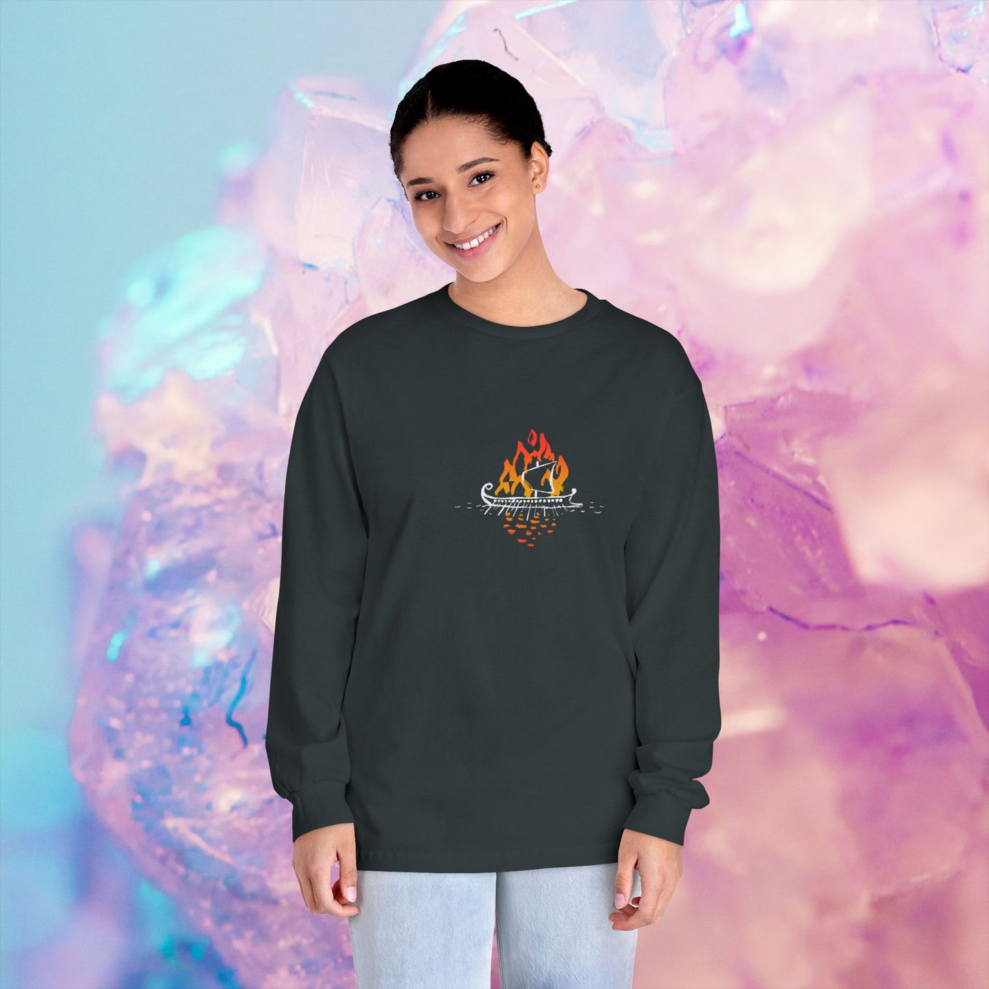 Long-Sleeve Boat-Burning Tee