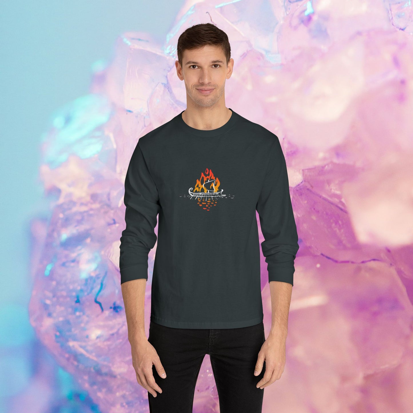 Long-Sleeve Boat-Burning Tee