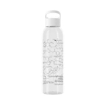 ITP Clear Water Bottle, Black or White, 21.9 oz