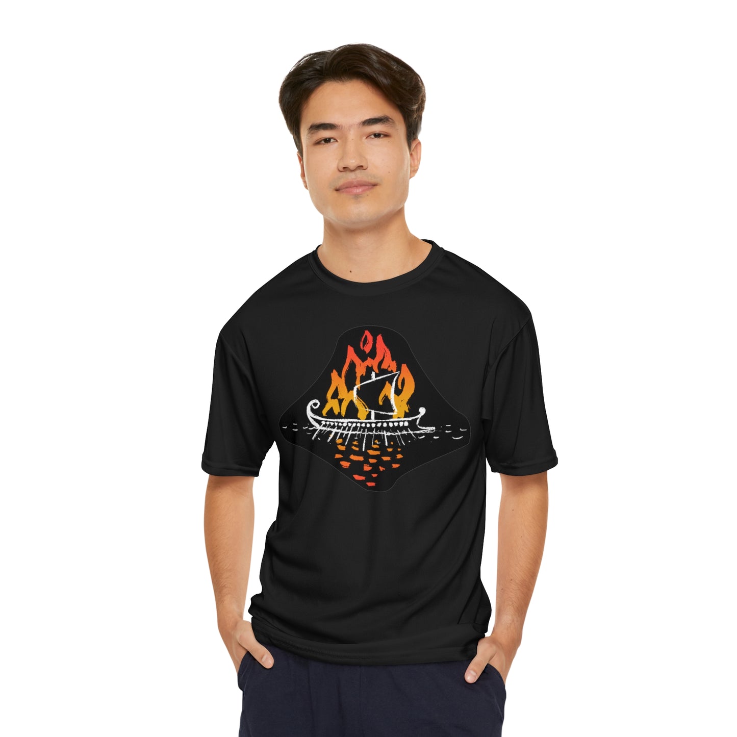 Men's Athletic Boat-Burning Tee