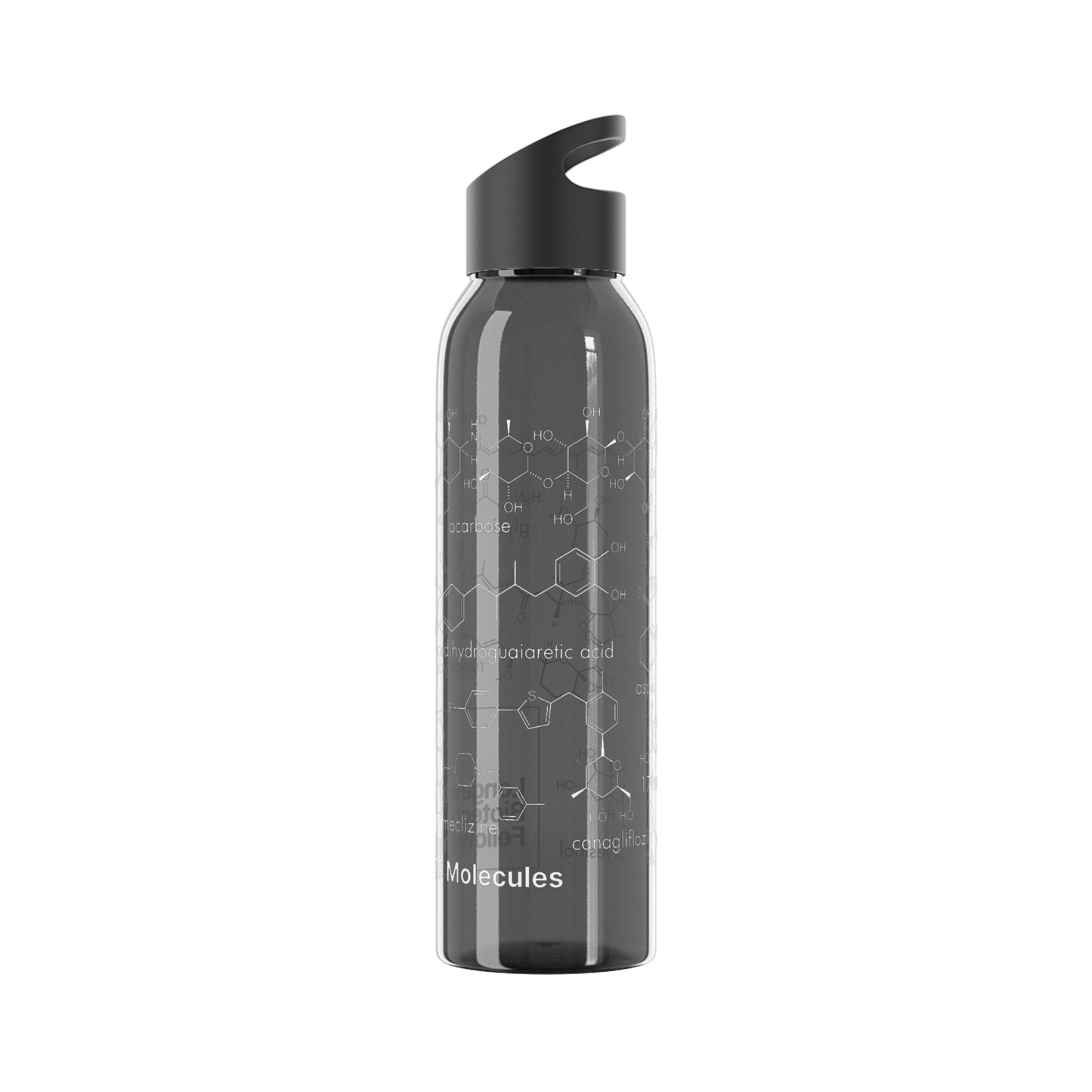ITP Clear Water Bottle, Black or White, 21.9 oz